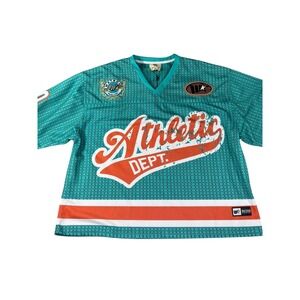 Watson Athletics Mens XL Teal Mesh Jersey Athletic Dept Watson 00 Honeycomb